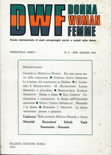 DWF, Anno I, n. 3, 1976