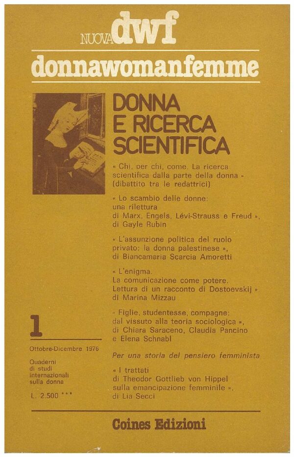 DONNA E RICERCA SCIENTIFICA