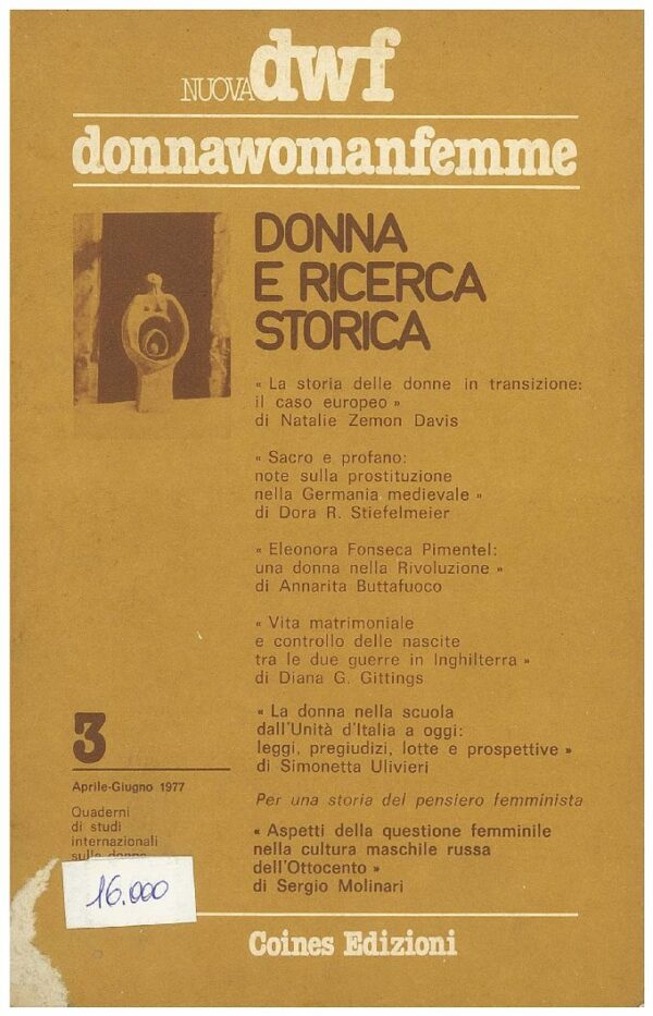 DONNA E RICERCA STORICA