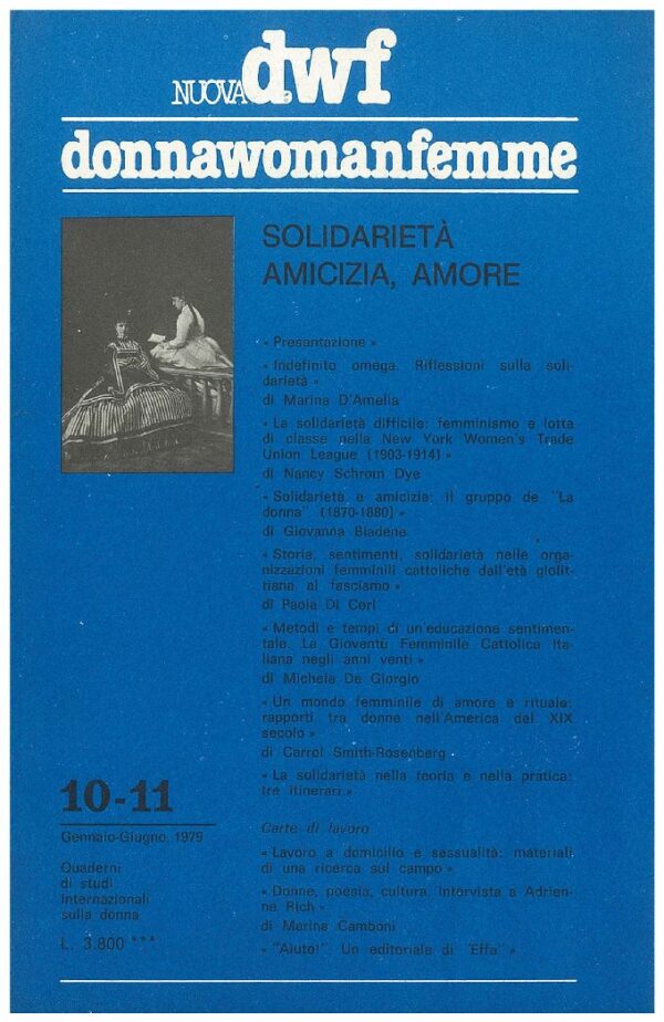 SOLIDARIETÀ, AMICIZIA, AMORE
