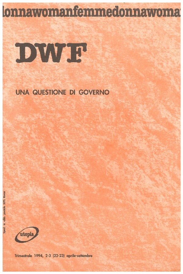 UNA QUESTIONE DI GOVERNO