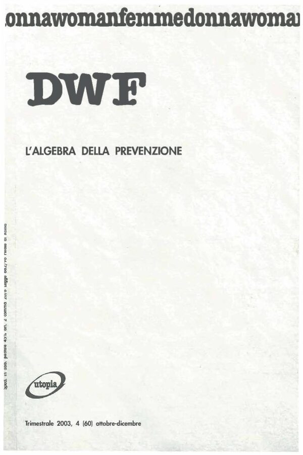 L'ALGEBRA DELLA PREVENZIONE