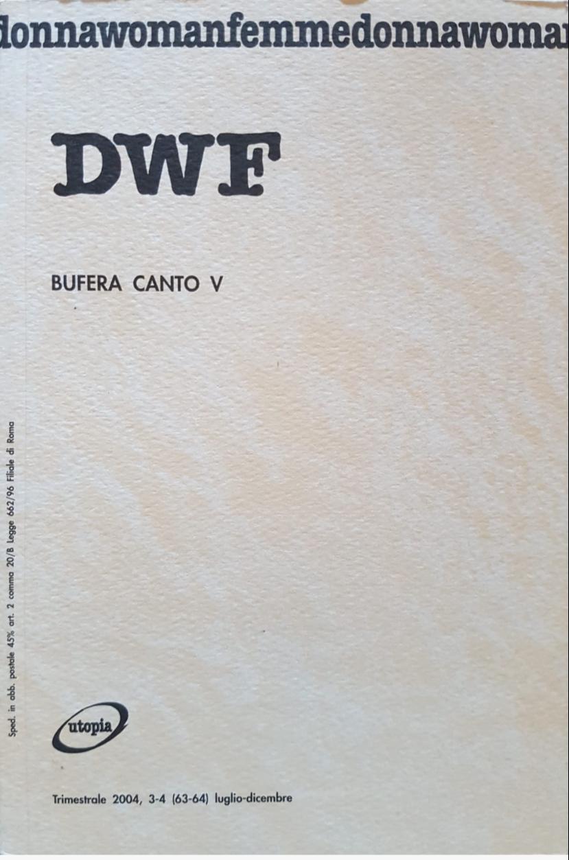 BUFERA CANTO V, DWF (63-64) 2004, 3-4