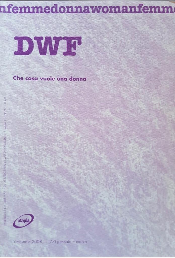 COSA VUOLE UNA DONNA, DWF (77) 2008, 1
