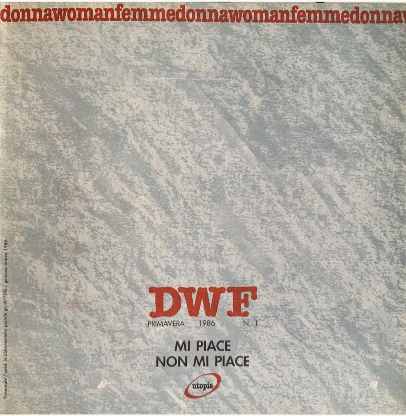 MI PIACE NON MI PIACE, DWF (1) 1986, 1