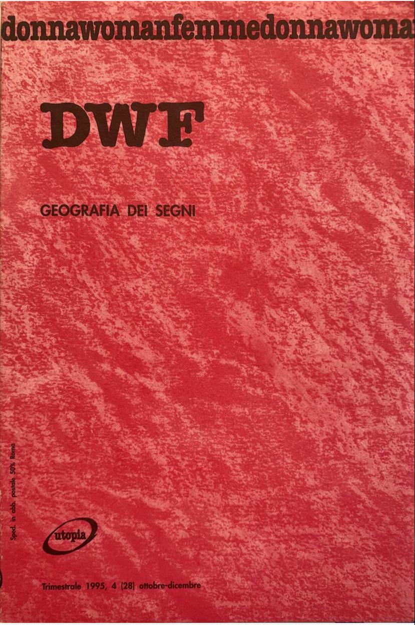 GEOGRAFIA DEI SEGNI, DWF (28) 1995, 4