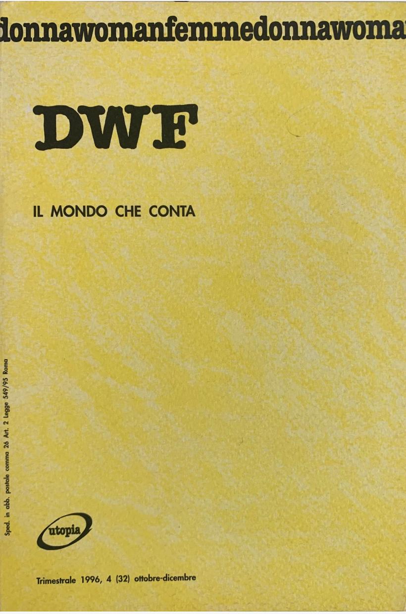 IL MONDO CHE CONTA, DWF (32) 1996, 4