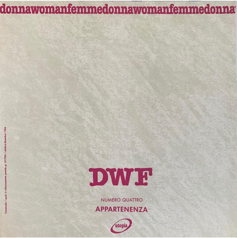 APPARTENENZA, DWF (4) 1987