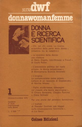 DONNA E RICERCA SCIENTIFICA, Nuova DWF (1) 1976