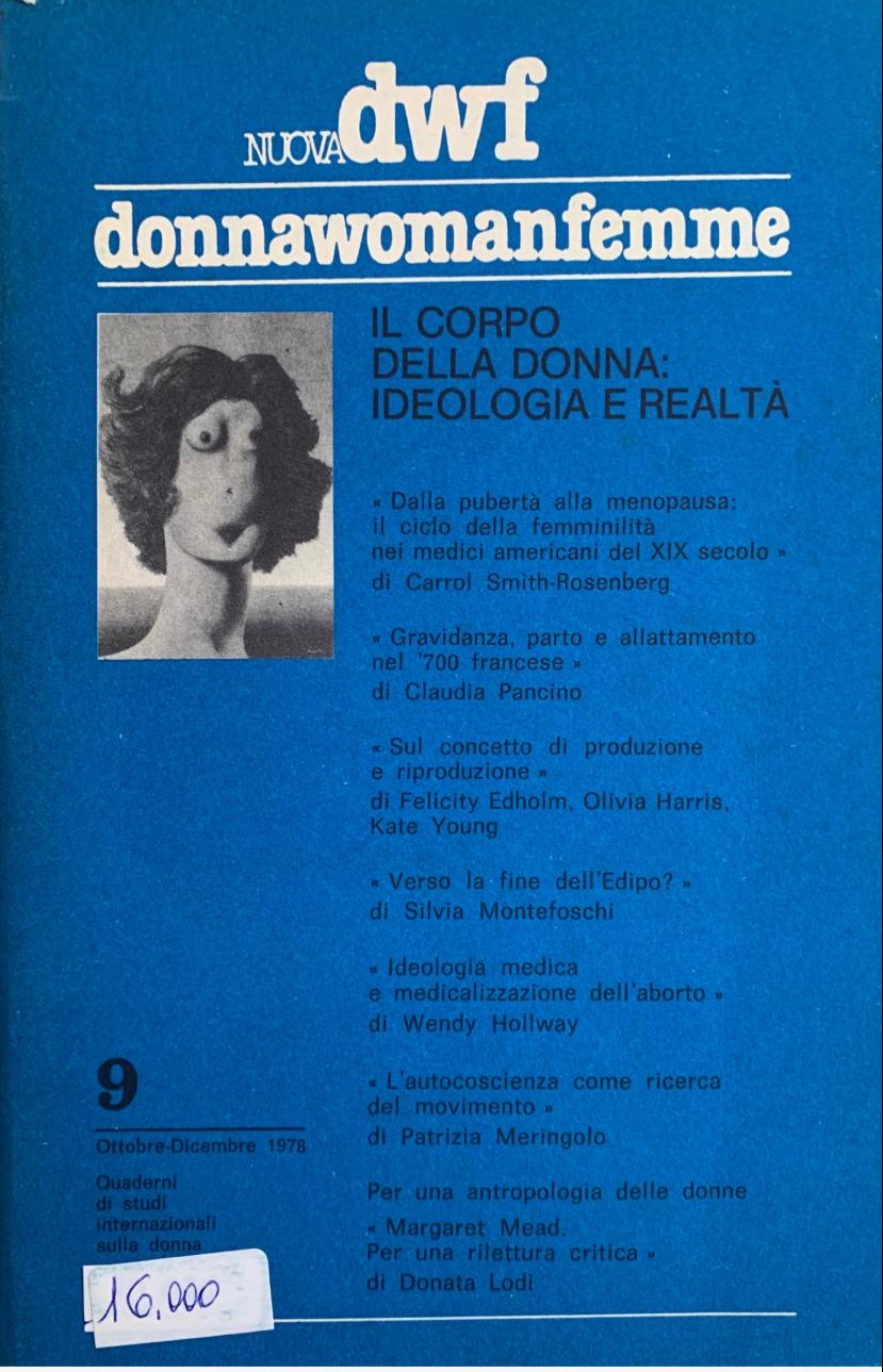 IL CORPO DELLA DONNA. Ideologia e realtà, Nuova DWF (9) 1978