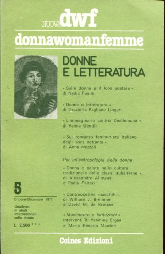 DONNA E LETTERATURA, Nuova DWF (5) 1978